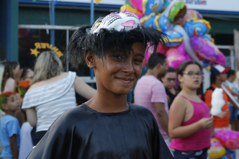 Polo infantil diverte criançada no Desfile das Virgens. | Foto: Lulu/Surubim News