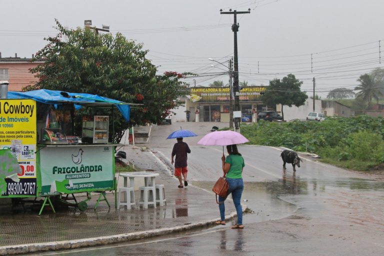 Surubim durante chuvas de julho. | Foto: Lulu/Surubim News