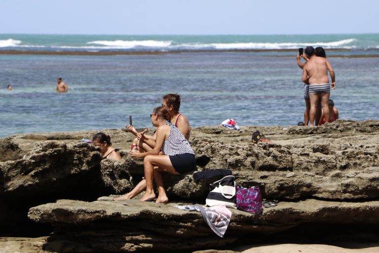 Porto de Galinhas na última sexta-feira, 24 de julho. | Foto: Lulu/Surubim News